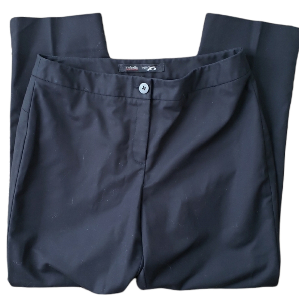 Rafaella ergofit black dress trousers pants 10